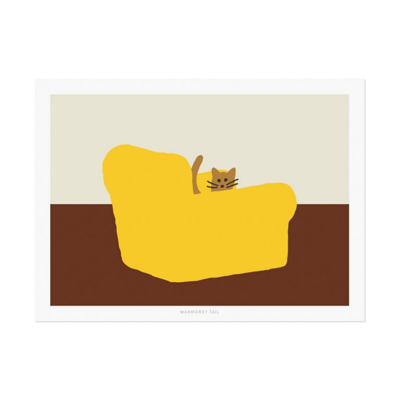 Postkarte - Armchair Yellow